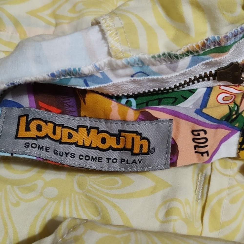 Loudmouth Travel Print Golf Shorts - Picture 3 of 4